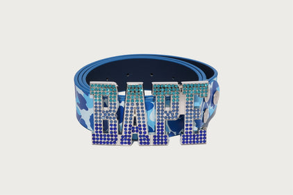 ABC CAMO BAPE LEATHER BELT