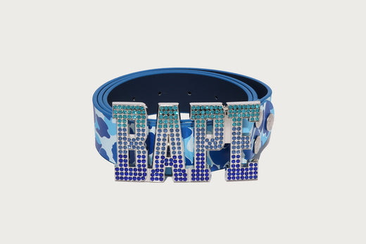 ABC CAMO BAPE LEATHER BELT