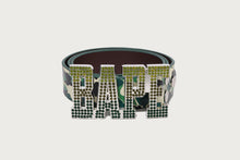 ABC CAMO BAPE LEATHER BELT