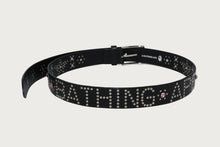 MULTI LOGO LEATHER BELT