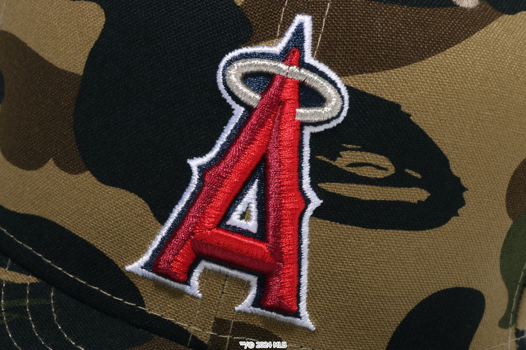 【 BAPE X MLB X NEW ERA 】ANGELS 59FIFTIY CAP