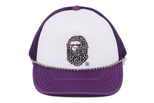 CRYSTAL STONE APE HEAD MESH CAP