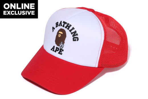 GO APE POINTER COLLEGE MESH CAP BAPEC | bape.com