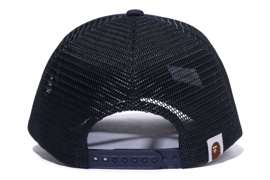 A bathing ape GENERAL メッシュキャップ ネイビー