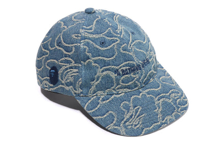 LINE CAMO JACQUARD MULTI LOGO DENIM CAP