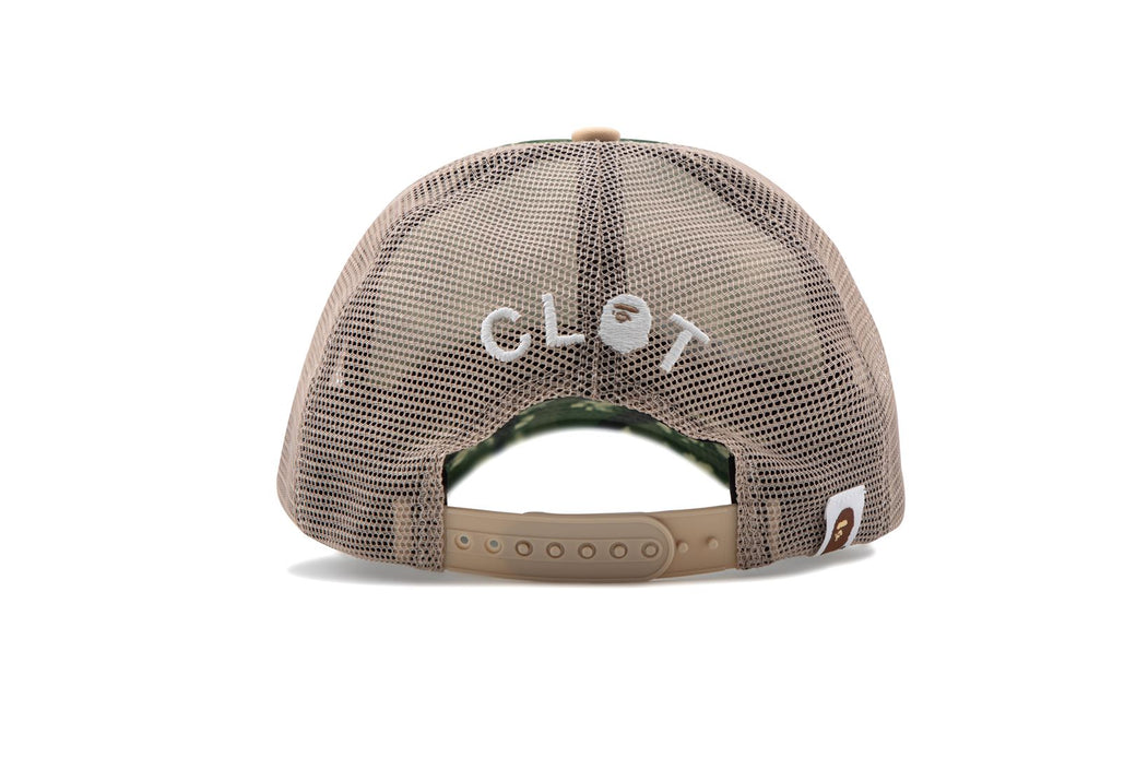 BAPE X CLOT 】EGRA CAMO TRUCKER CAP | bape.com