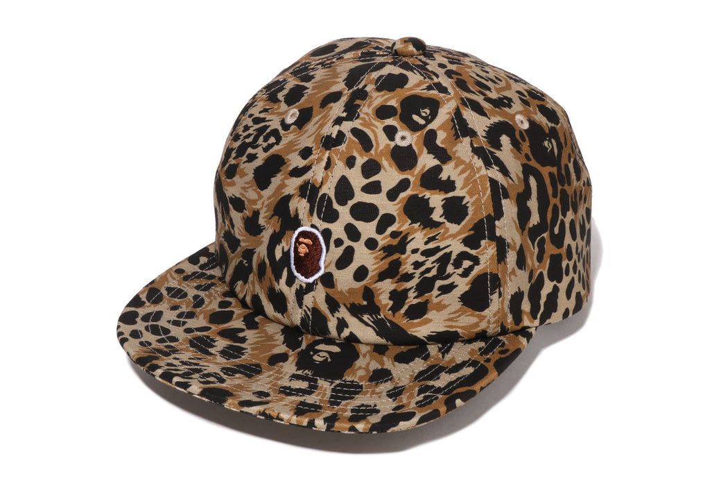WILD LEOPARD PATTERN ONE POINT CAP | bape.com