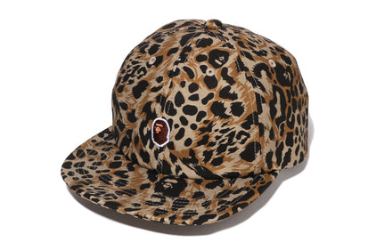 WILD LEOPARD PATTERN ONE POINT CAP