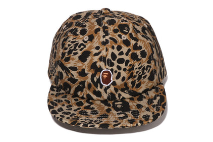 WILD LEOPARD PATTERN ONE POINT CAP