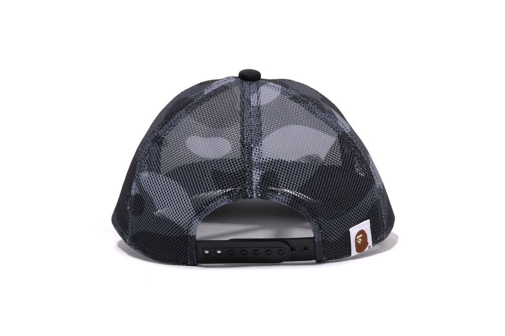 BAPE メッシュトラッカーキャップ ホワイト/ブラック　激レア アベイシングエイプ A BATHING APE bapesta trucker cap ベイプ