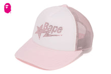 CRYSTAL STONE BAPE STA LOGO MESH CAP