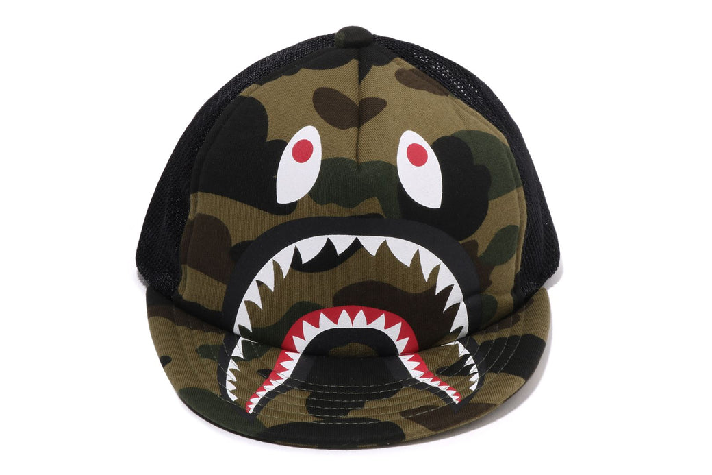1ST CAMO SHARK MESH CAP | bape.com