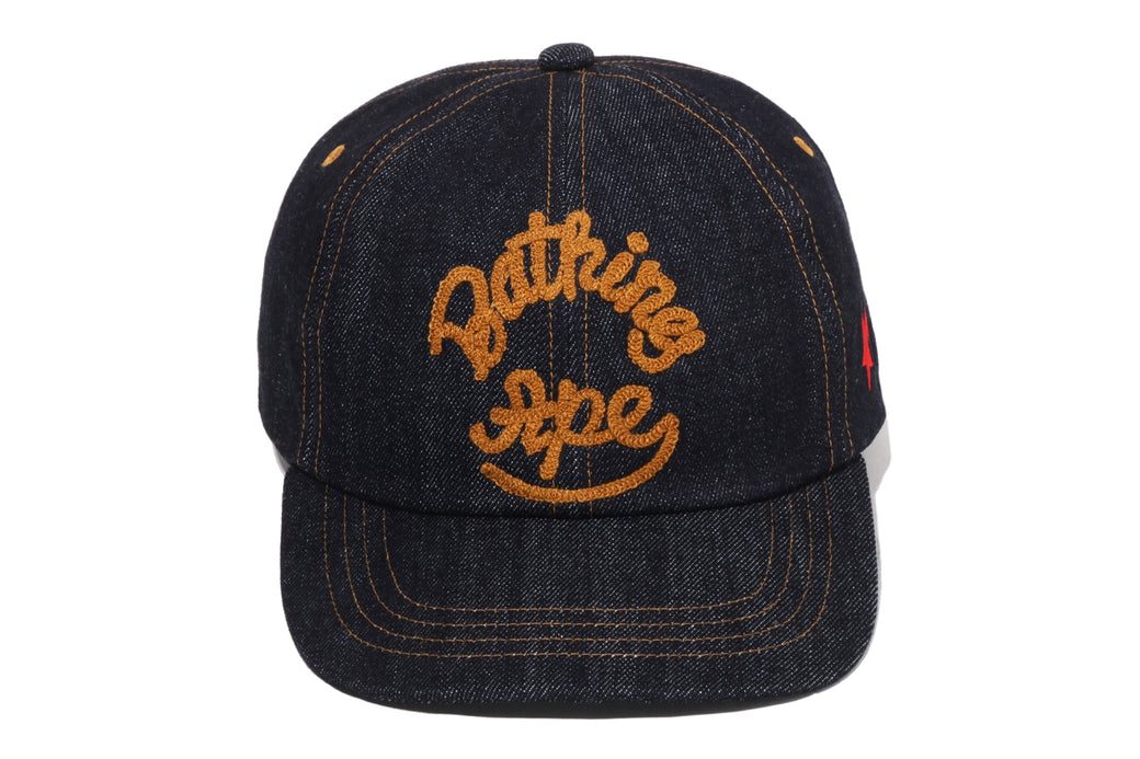 LOGO WASHED DENIM CAP | bape.com
