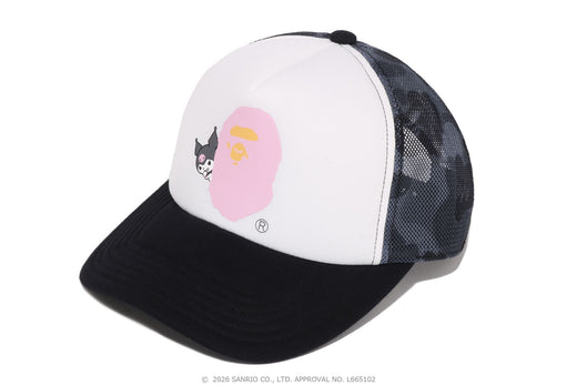 【 BAPE X KUROMI 】ABC CAMO MESH CAP