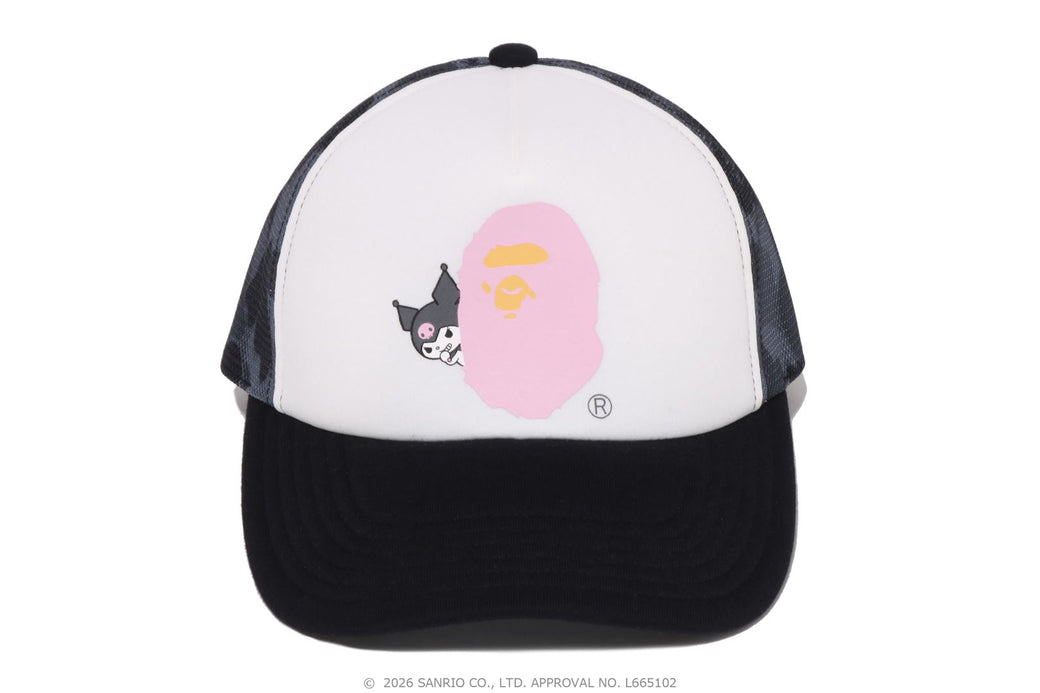 BAPE X KUROMI 】ABC CAMO MESH CAP | bape.com