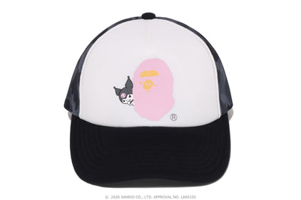 【 BAPE X KUROMI 】ABC CAMO MESH CAP