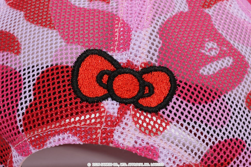 BAPE X HELLO KITTY 】ABC CAMO MESH CAP | bape.com