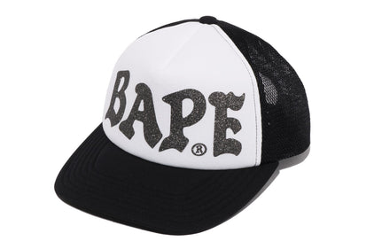 BAPE GLITTER PRINT MESH CAP
