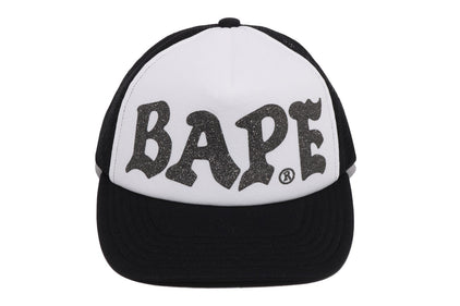 BAPE GLITTER PRINT MESH CAP