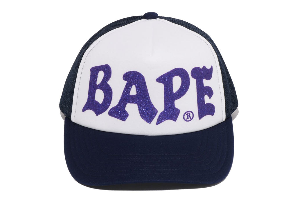 BAPE GLITTER PRINT MESH CAP | bape.com