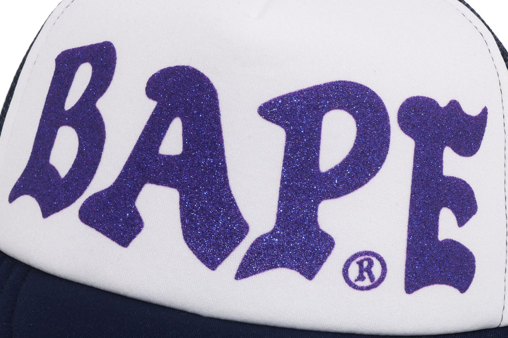 BAPE GLITTER PRINT MESH CAP | bape.com
