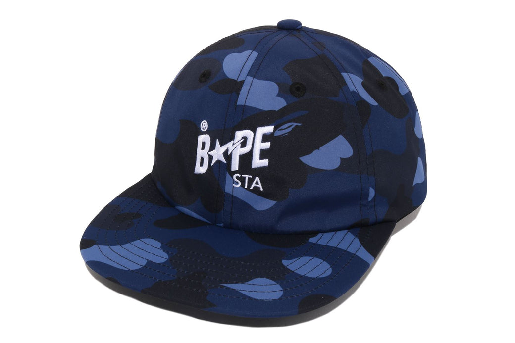 Bape キャップ ネイビー COLOR CAMO BAPE STA PANEL CAP | bape.com