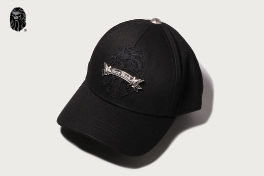 BAPE BLACK WASHED GOTHIC CAP