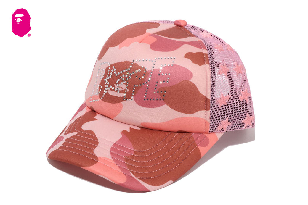 1ST CAMO CRYSTAL STONE BAPE STA LOGO MESH CAP | bape.com