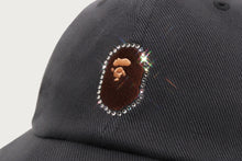 CRYSTAL STONE APE HEAD PANEL CAP