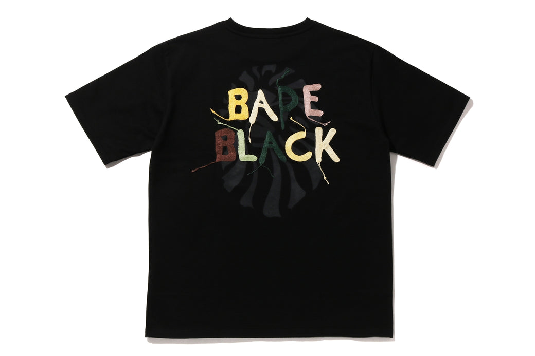 BAPE BLACK 】EMBROIDERY TEE | bape.com