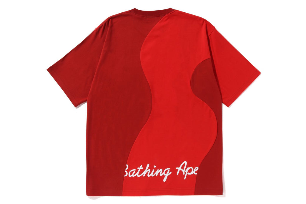 CUTTING COLLEGE RELAXED FIT TEE | bape.com