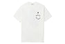 BAPE BLACK APE HEAD STITCH LOGO POCKET TEE