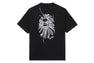 BAPE BLACK STONE WASH APE HEAD STITCH LOGO TEE