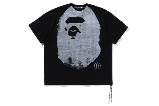 【 BAPE X MMJ 】 BAPE APE HEAD OVER PRINT RELAXED FIT TEE M 13TH 2ND