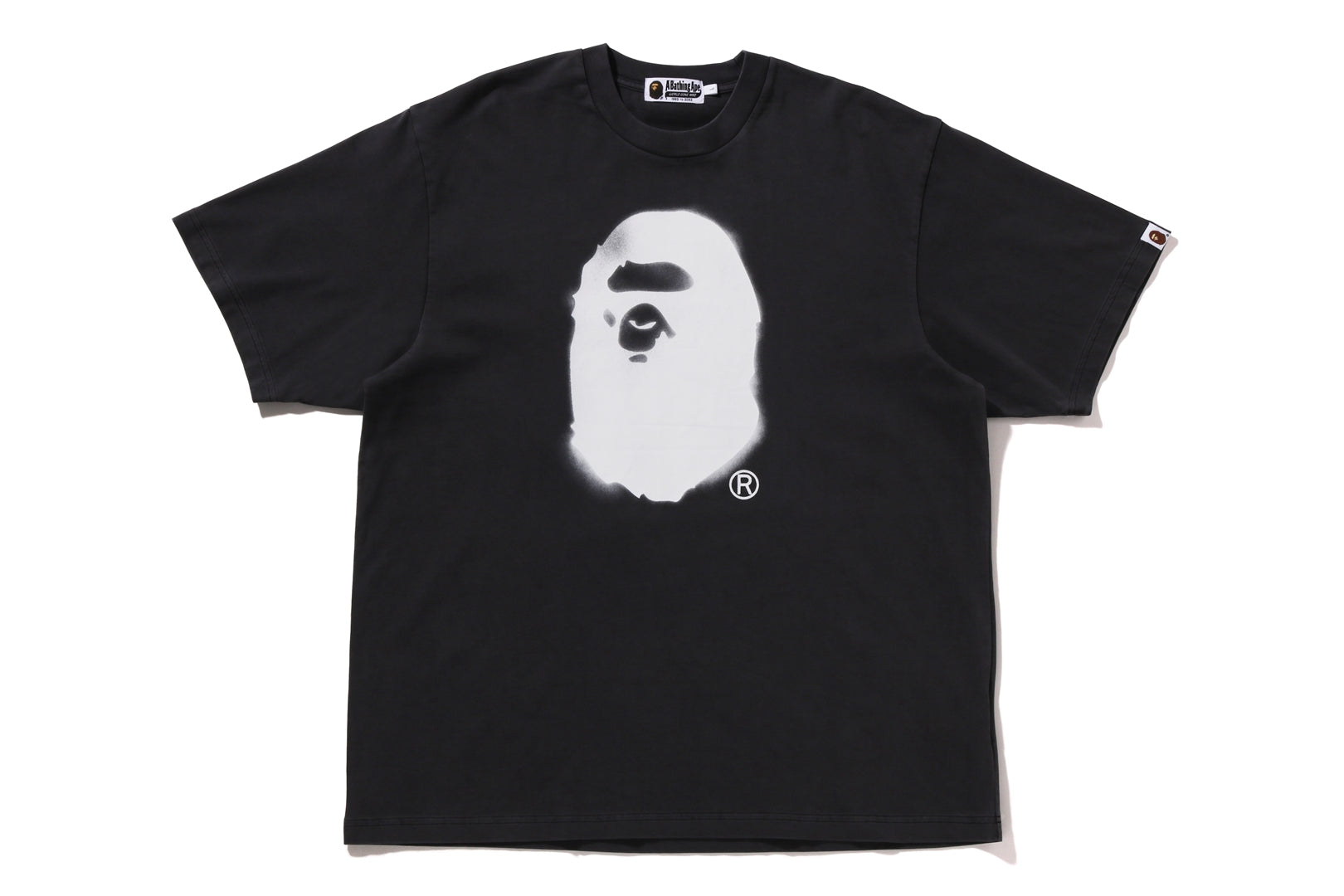 SPRAY APE HEAD GARMENT DYED RELAXED FIT TEE | bape.com