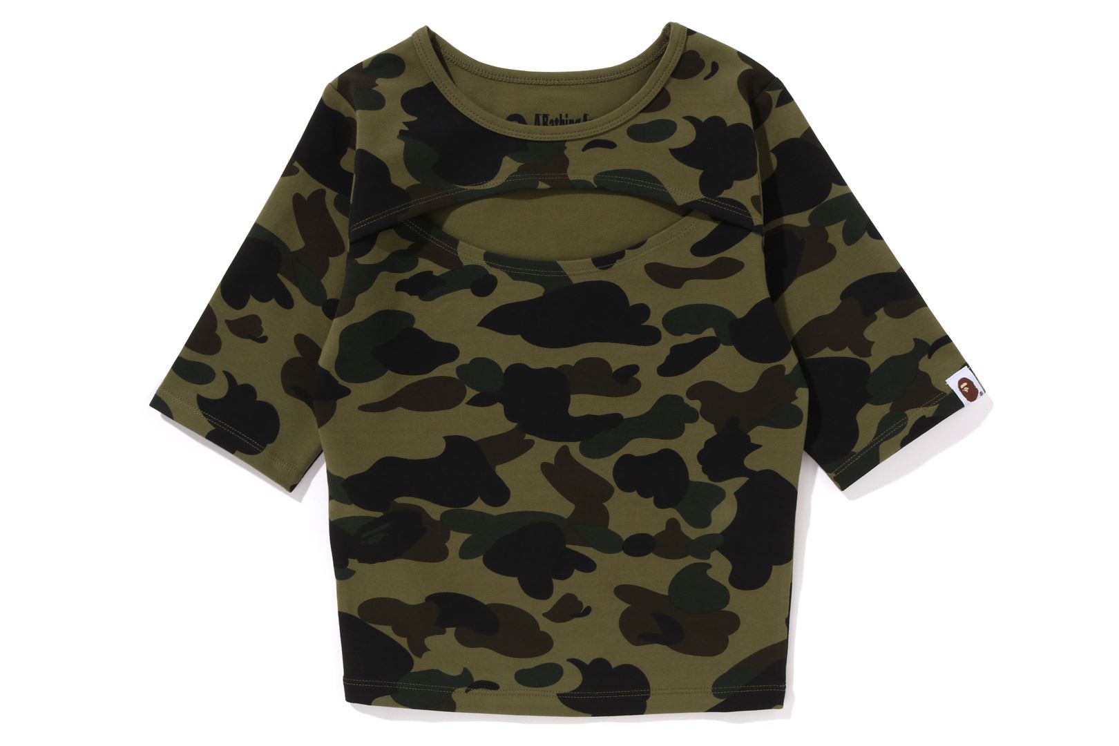 1ST CAMO CUT OUT TEE | bape.com