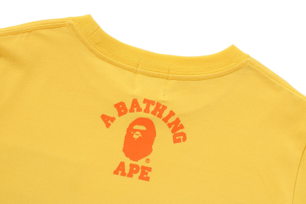 BAPE 1st Camo College newest Tee Yellow