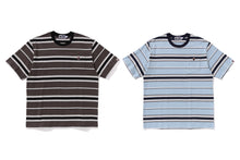 APE HEAD ONE POINT POCKET RELAXED FIT STRIPE TEE