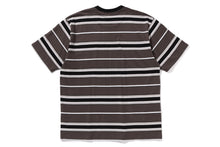 APE HEAD ONE POINT POCKET RELAXED FIT STRIPE TEE