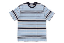 APE HEAD ONE POINT POCKET RELAXED FIT STRIPE TEE