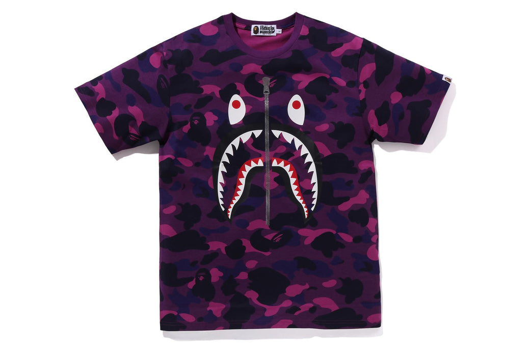 COLOR CAMO SHARK TEE | bape.com