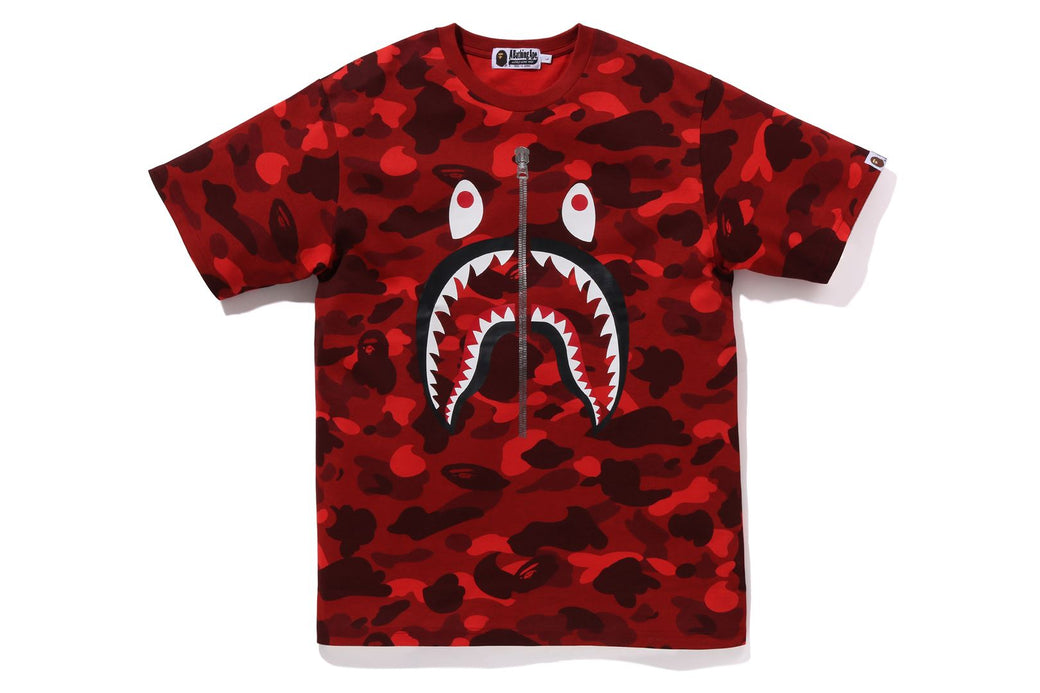 COLOR CAMO SHARK TEE | bape.com