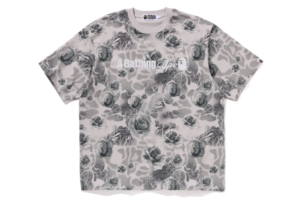 FLORAL SOLID CAMO LOGO RELAXED FIT TEE