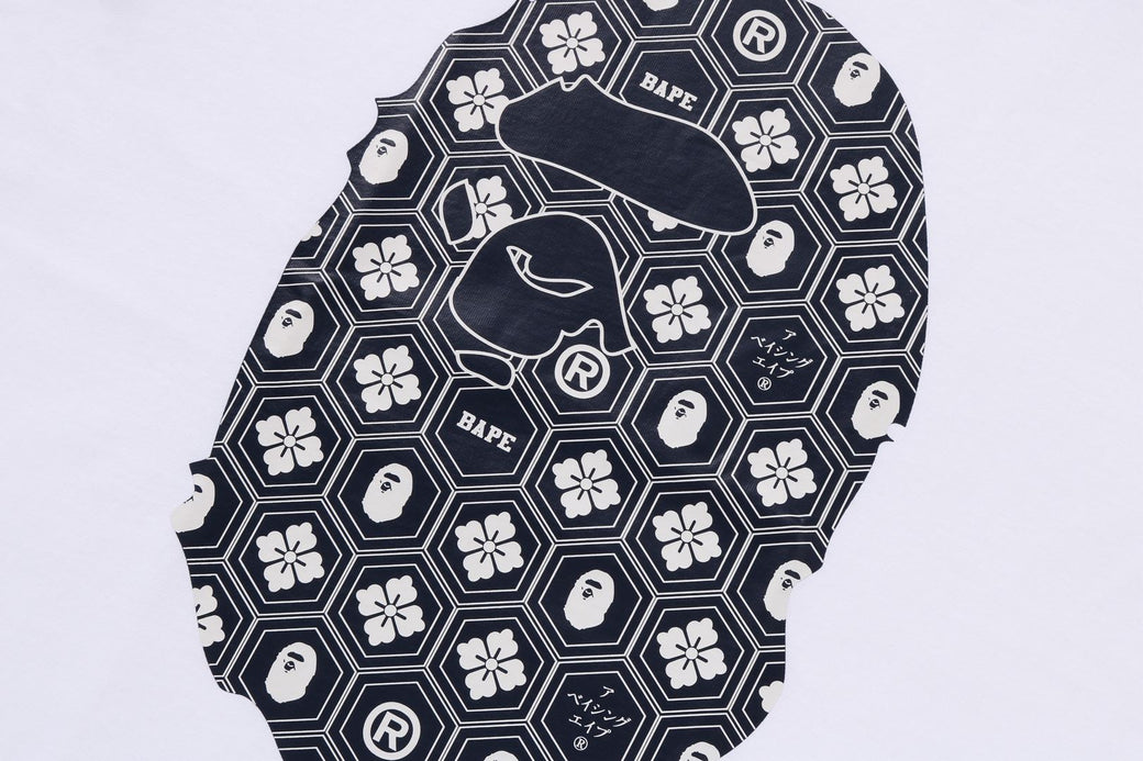 TRADITIONAL JAPANESE PATTERN APE HEAD TEE | bape.com TRADITIONAL JAPANESE PATTERN APE HEAD TEE | bape.com