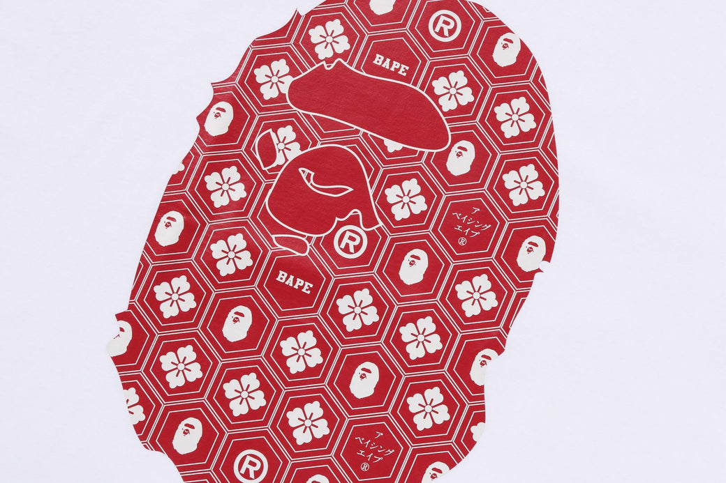 【A BATHING APE】売切れ間近☆TRADITIONAL JAPANESE PATTERN TRADITIONAL JAPANESE PATTERN APE HEAD TEE | bape.com