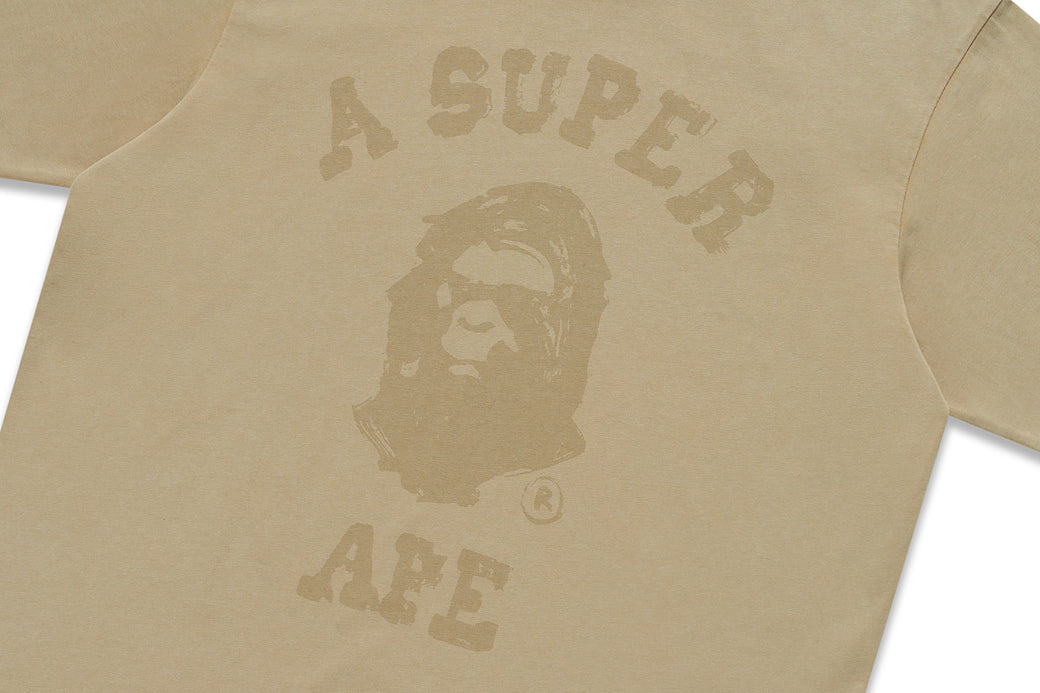 BAPE X KIDSUPER 】GARMENT DYE COLLEGE LOGO TEE | bape.com