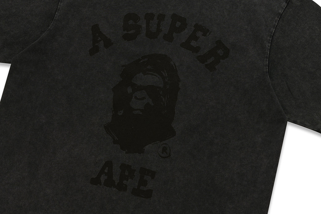 BAPE X KIDSUPER 】GARMENT DYE COLLEGE LOGO TEE | bape.com
