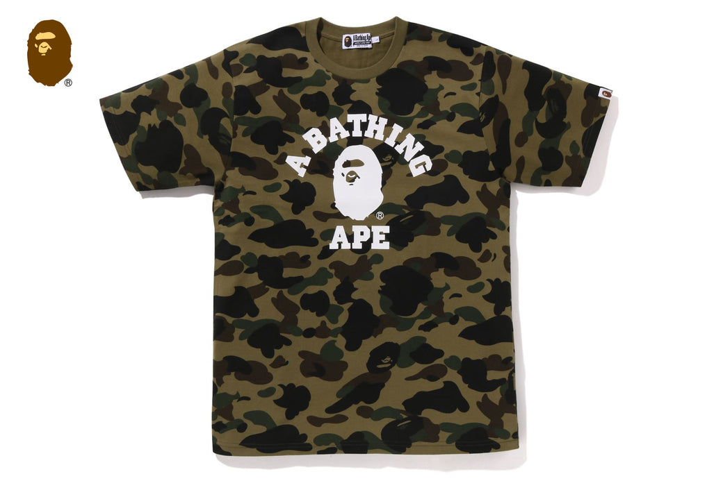 1ST CAMO COLLEGE TEE | bape.com