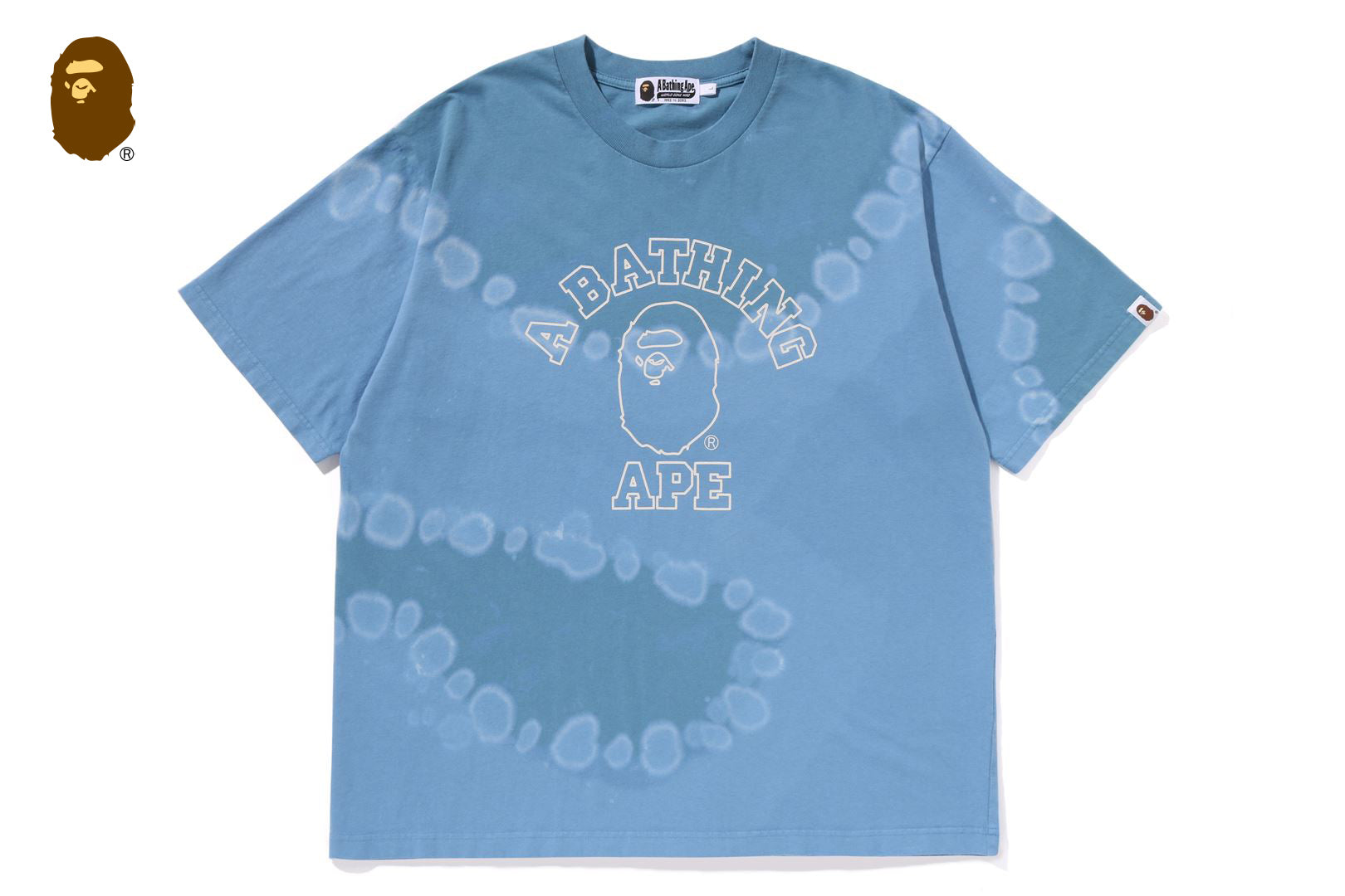 HAND DYE COLLEGE RELAXED FIT TEE | bape.com