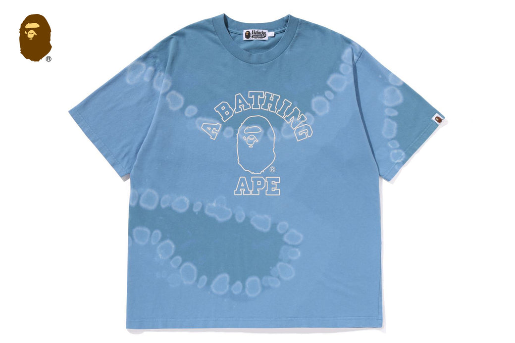 HAND DYE COLLEGE RELAXED FIT TEE | bape.com 